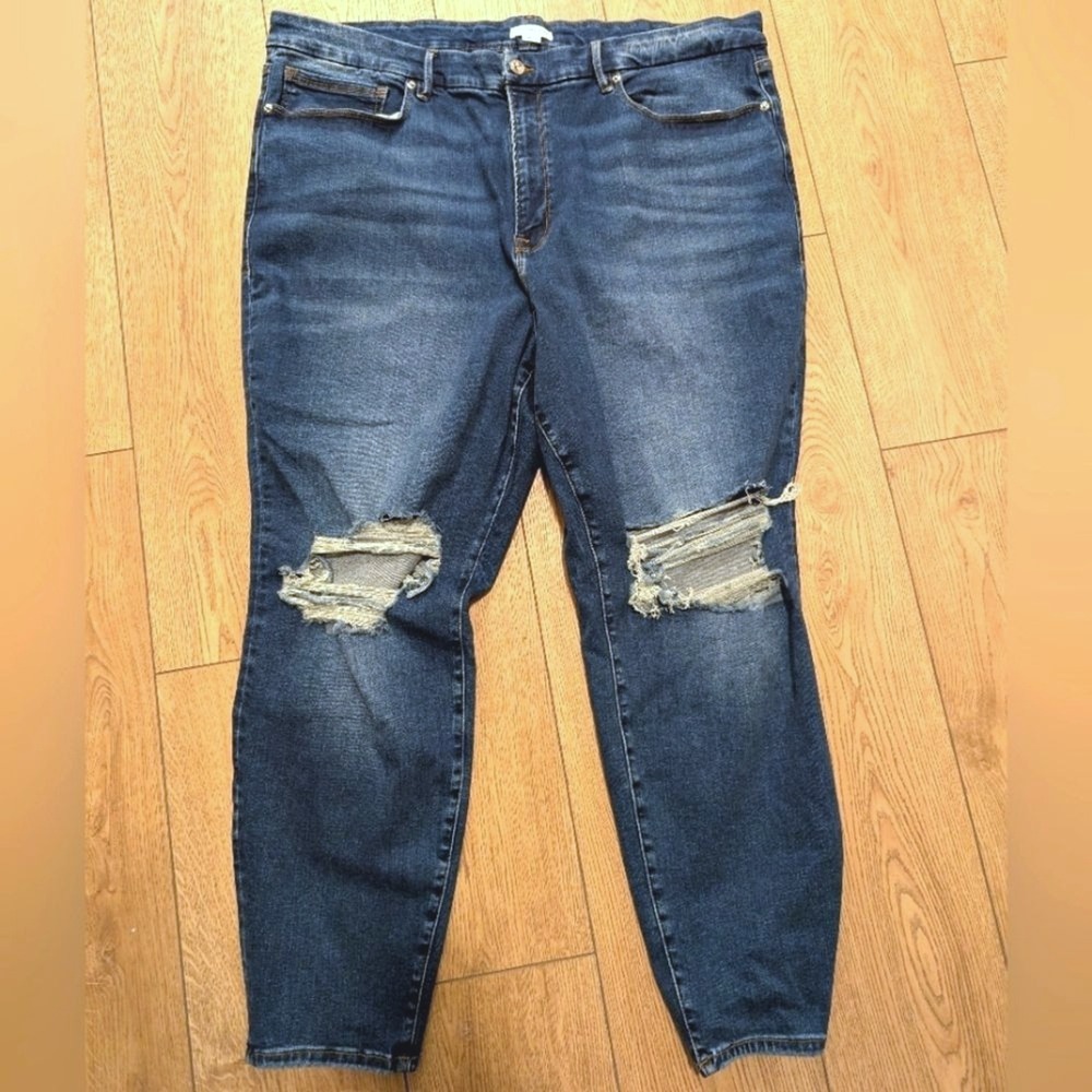NEW Good American Always Fits Plus Size 28-32 Legs Skinny Jeans Stretchy NWT - Picture 3 of 9